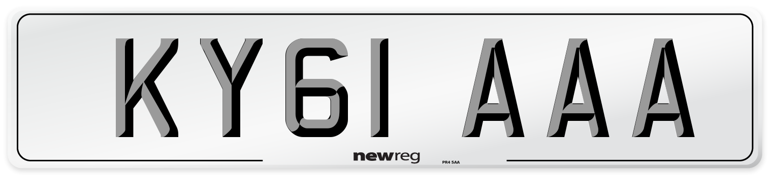 KY61 AAA Number Plate from New Reg